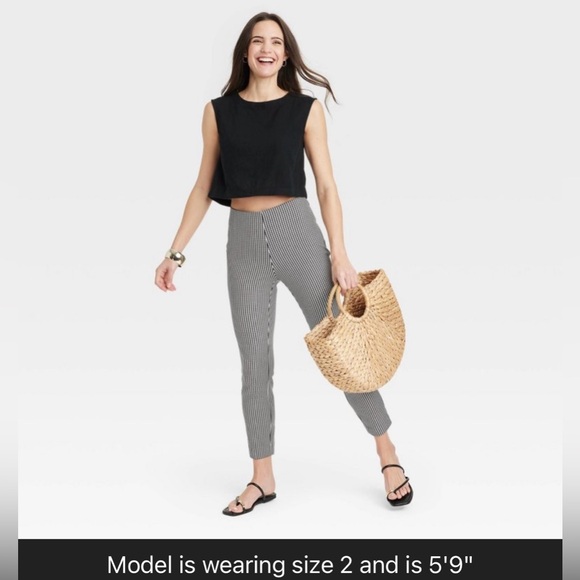 Target - A New Day - Bi-Stretch Skinny Pants - Black Gingham - Picture 3 of 11